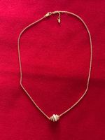 Halskette mit Rondellen goldfarben Modeschmuck