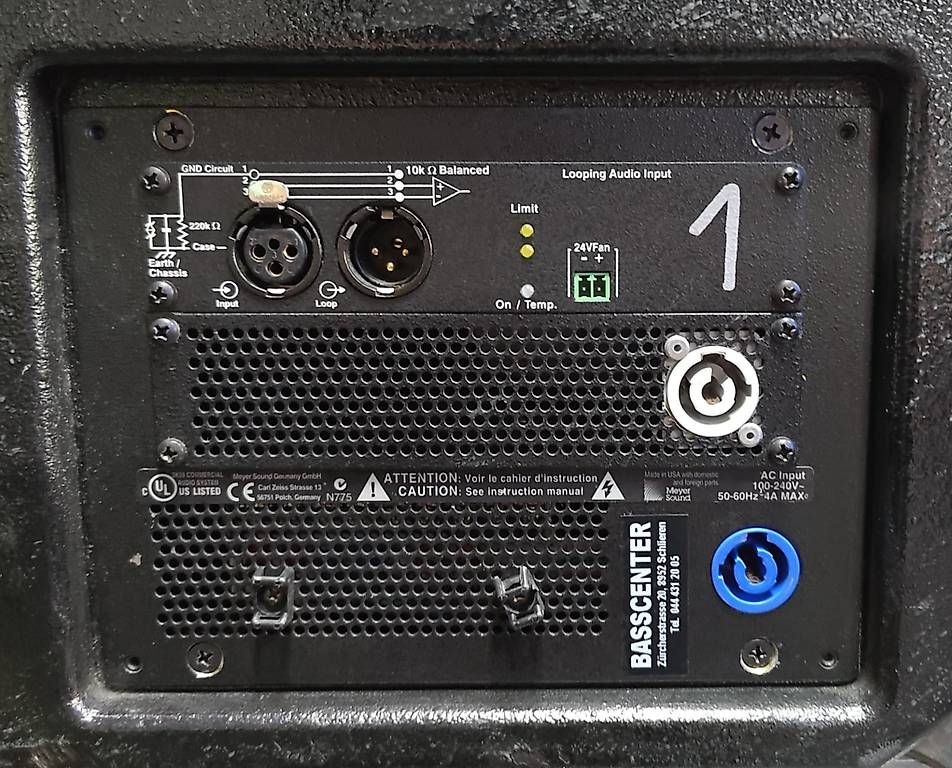 Casse acustiche: Meyer Sound UM-1P Set – Usato da Schlieren venduto da Basscenter 4