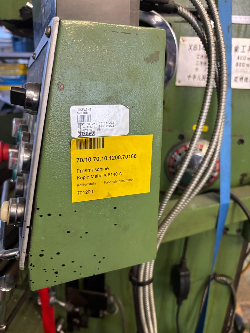 Tutte le macchine: Robuste Fräsmachine Maho – Usato da Urnäsch venduto da Vorrolli 3