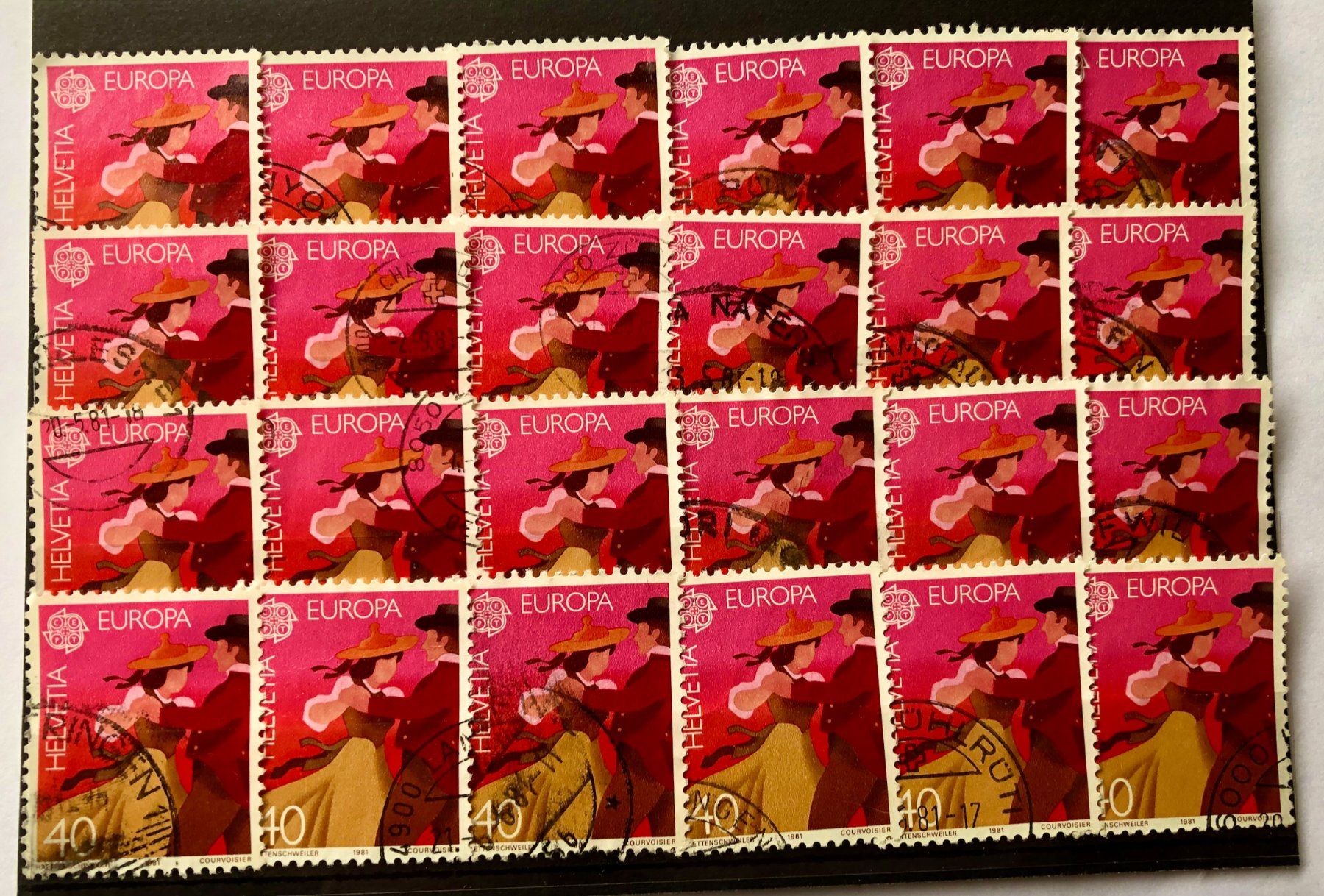Tutti i francobolli: NR.654 BRIEFMARKEN GESTEMPELT   – Usato da Aarau venduto da Billa007
