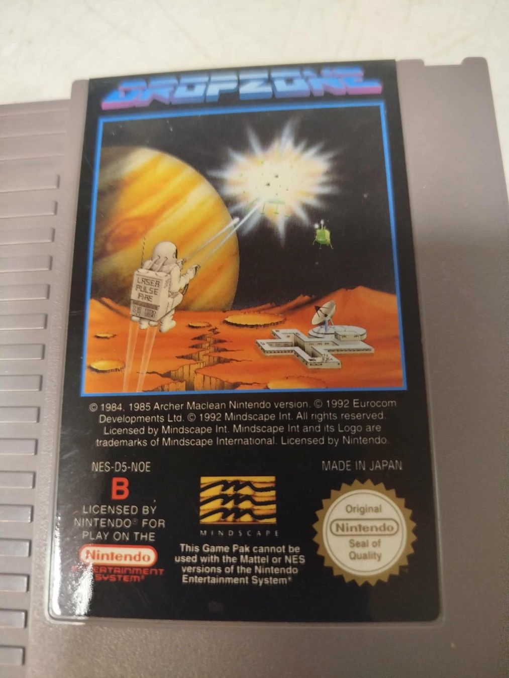 Nintendo Spiele: Nintendo Nes - Dropzone – Gebraucht aus La Chaux-de-Fonds von Emmaus2300CDF 1