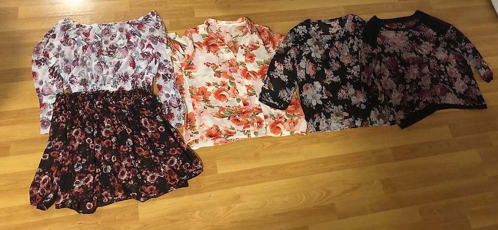 Camicette: 5 blumen blousen transparent gr. M – Usato da Mörschwil venduto da nvcmi