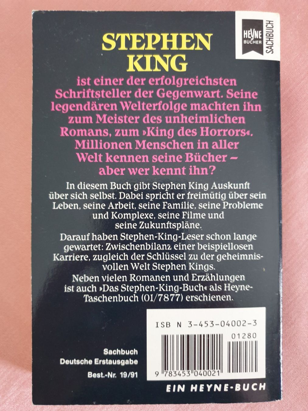 Bücher: Stephen King: Angst pur - Gespräche – Neu (gemäss Beschreibung) aus Tuggen von Mviola2 1