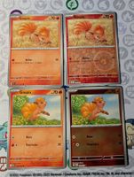 🇫🇷 Pokémon lot 4 cartes Goupix avec reverse (MEG/SSP) FR