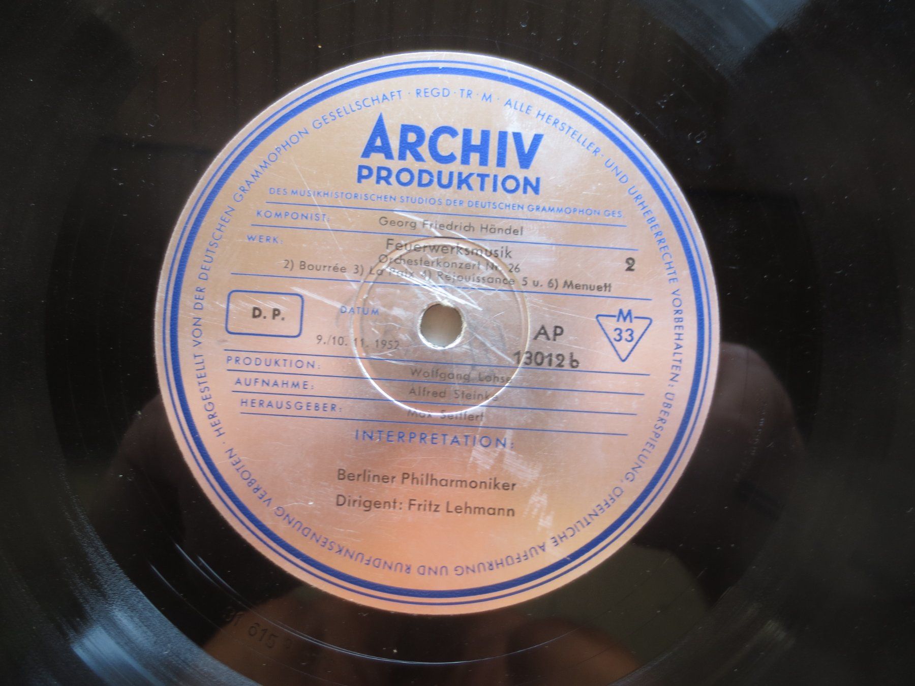Dischi in vinile: LP: Schellack: Feuerwerksmusik G.F. Händel – Usato da Weier im Emmental venduto da waefler03 3
