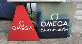 Vintage Omega Werbeschild/Speedmaster Schild