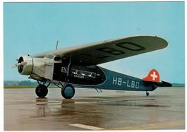 Swissair Fokker VIIe Jahrgang 1927, beschrieben, ungelaufen