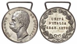 b- Italien, Silbermedaille 1883