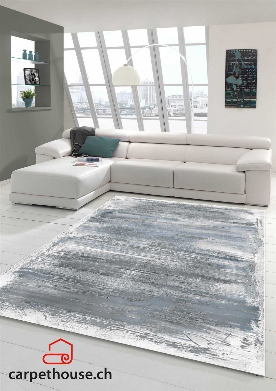 Tapis: Teppich Craft Vintage, Blue, 160x230cm – Neuf avec emballage d'origine à Reinach AG par carpethouse 4