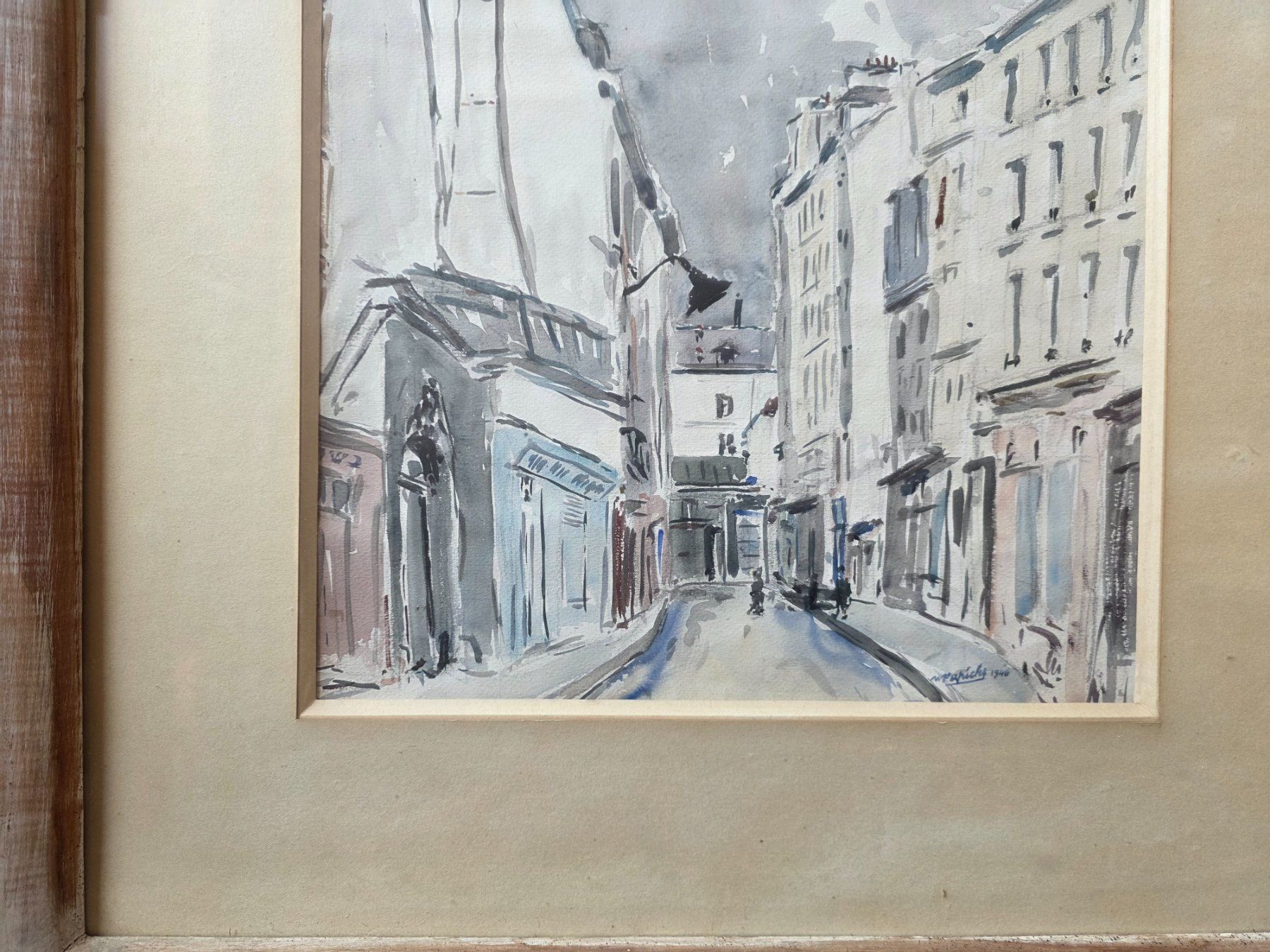 Dipinti: antikes Gemälde Bild Paris 1946 – Usato da Walterswil BE venduto da Lonitti 6