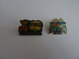 2 Ansteckpins - Camping