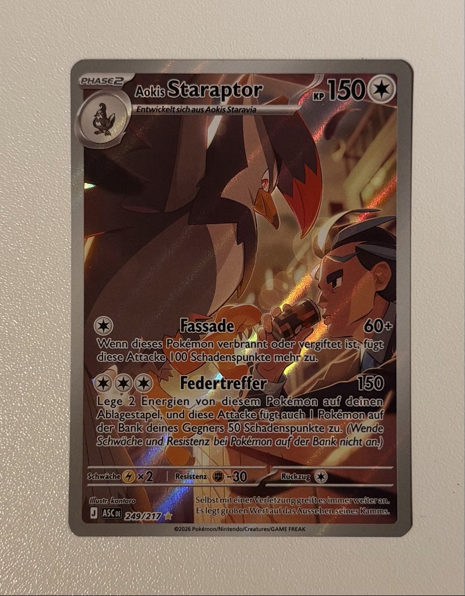 Pokémon Carte collezionabili: Aokis Staraptor #249 – Usato da Au SG venduto da Bego1