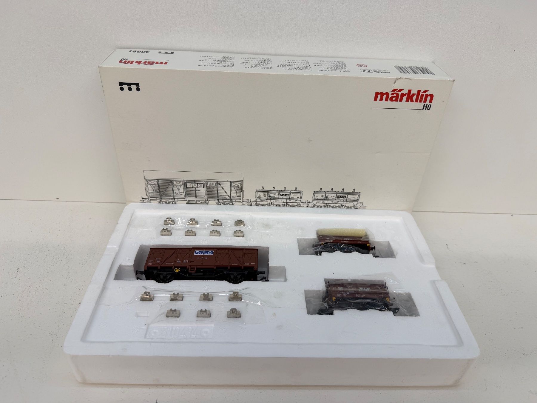 Märklin Modelleisenbahnen: 48691 Märklin Eichwagenset RAG – Gebraucht aus Büsserach von ModellbahnDepot 1