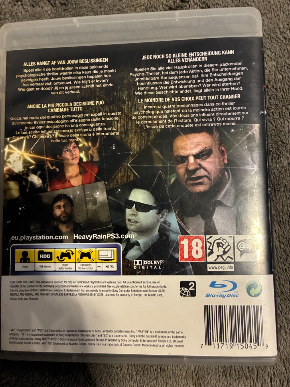 Spiele: HEAVY RAIN PS3 – Gebraucht aus Le Locle von Ndex_collection 3