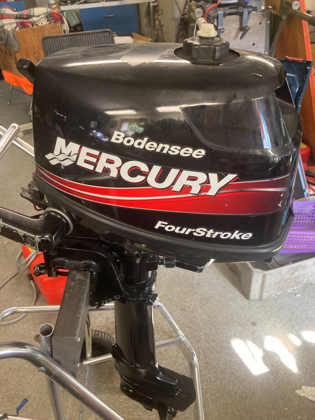 Mercury Motori: Aussenbotdmotor Mercury 4 Ps  Langschaft – Usato da Allmendingen b. Bern venduto da fordmustang1 1