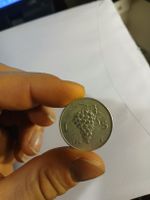 Pièce rare! 5 Lires Italie, 1949, Raisins, Vintage!