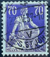 1934 Helv. m. Schwert Zst 162z Voll-⦿ Basel Äuss. St. Johann