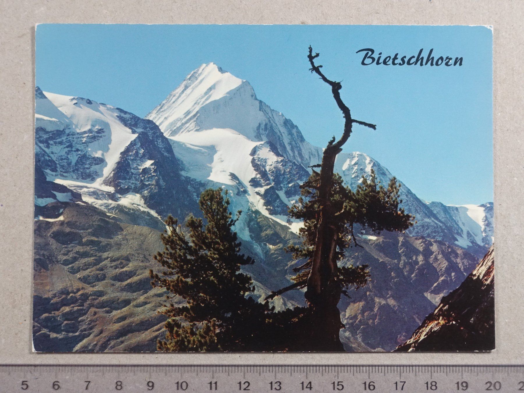 Cartoline postali: Lötschental, Wallis, Bietschorn – Usato da Lenzburg venduto da fh1