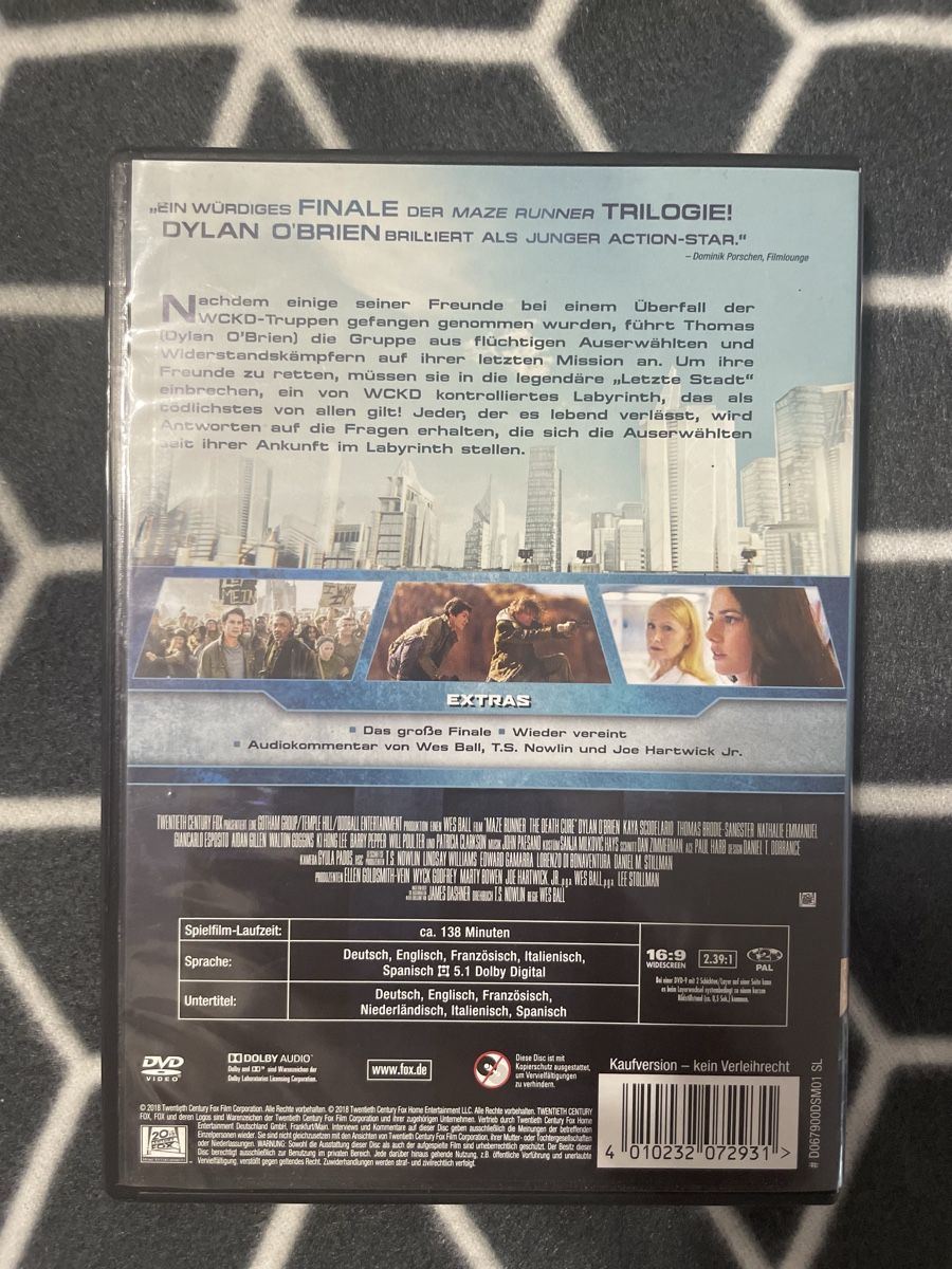 Tutti i DVDs: Maze Runner DVD-Collection – Usato da Rheineck venduto da cha_p9qy 5