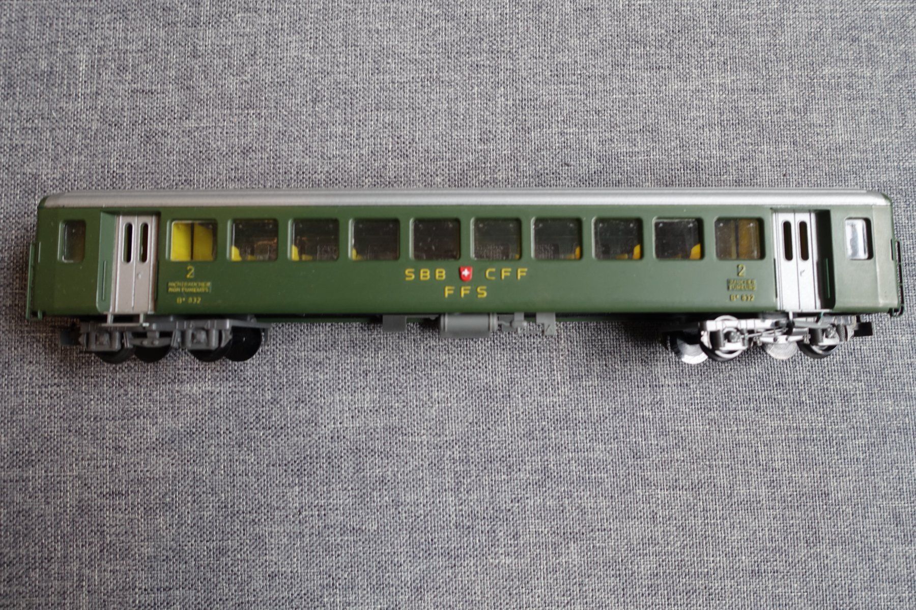 Kleinbahn Modellini di ferrovie: KLEINBAHN No. 381 SBB Einheitswagen 2. Klasse – Usato da Wallbach venduto da Sarrows