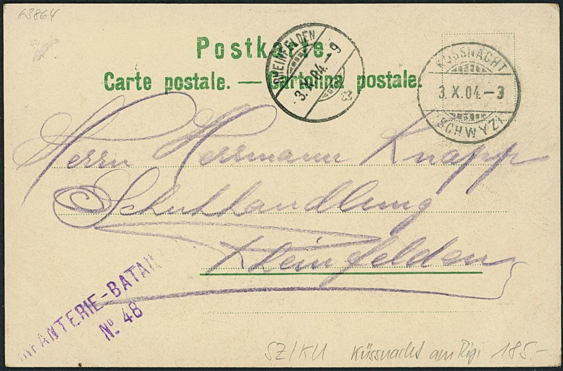 Cartoline postali: SZ Küssnacht - Litho – Usato da Schindellegi venduto da leecollect 1