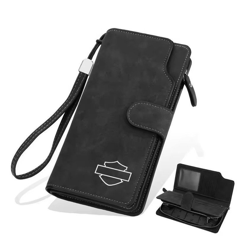 Harley-Davidson Brieftaschen: Portefeuille Logo Harley Davidson noir J163 – Neu und originalverpackt aus Allens von MADE.IN.ROCK.N.ROLL
