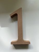 Deko Zahl „1“ aus MDF NEU!