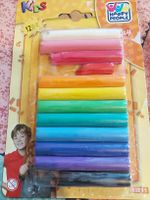 Knetgummi Plastilin 12 Farben teils benutzt, teils neu. Kind