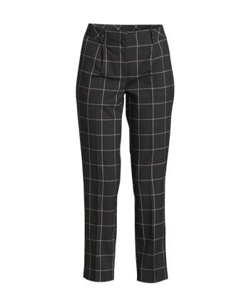 ONE MORE STORY - Pantalon à carreaux noirs et blanc T36
