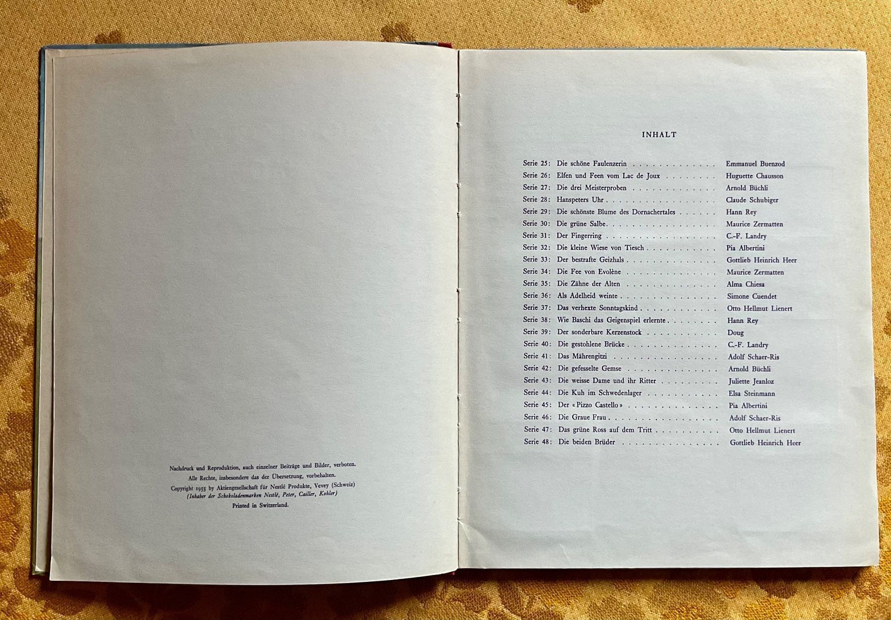 Libri: Sagen Buch mit Klebebilder von 1955 ? – Usato da Endingen venduto da nathan05 3