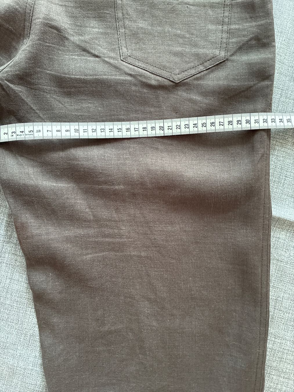 Pantaloni: 7/8 Leinenhose von Serafini Gr. 42 – Usato da Davos Platz venduto da nanigl 3