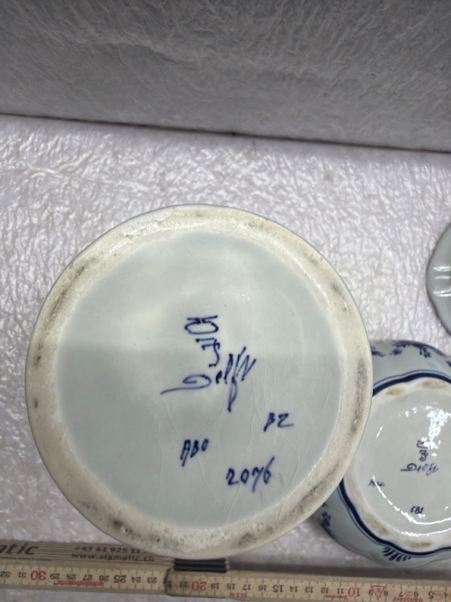Tutte le decorazioni: Delft Blauw Keramik KonvolutVase, Dose, Schale – Usato da Rotkreuz venduto da perlengott 2