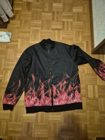 Flammen Jacke, Grösse XL Jacke, Top Zustand!