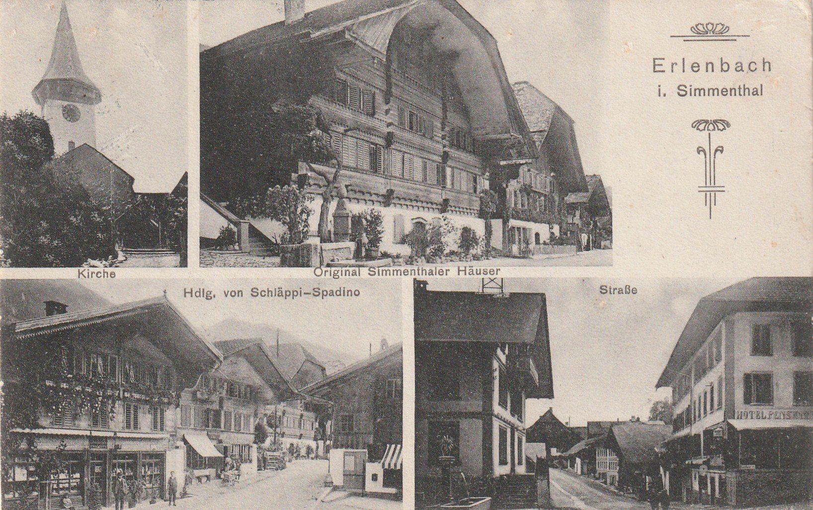 Cartoline postali: Erlenbach 4-bildrig im Simmenthal – Usato da Rorschacherberg venduto da fratovi2