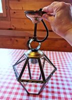 Lampe lanterne électrique en laiton