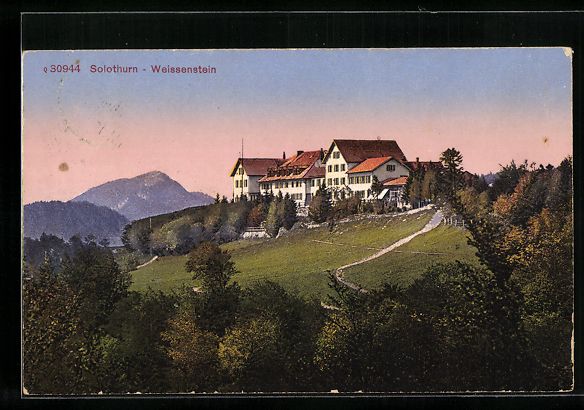 Cartoline postali: Solothurn, Gasthaus auf dem Weissenstein – Usato da Berlin venduto da bartko-reher