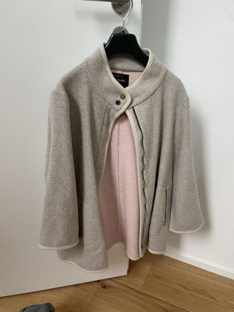 River Island Cape Mantel Gr. 38 Beige/Rosa - Frühlingslook