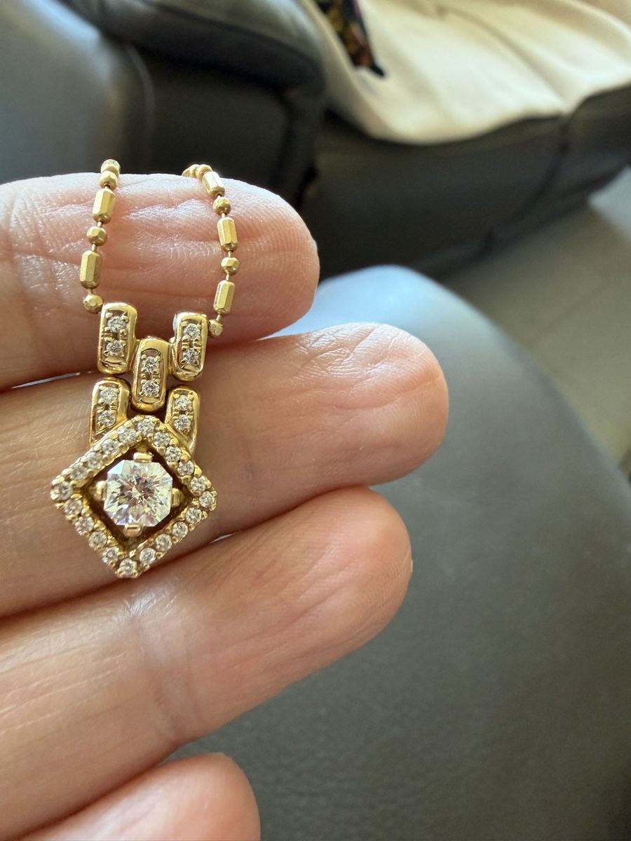 Catenine: Echt Gold Kette mit Diamanten  – Usato da Allschwil venduto da fig_rs5d 2