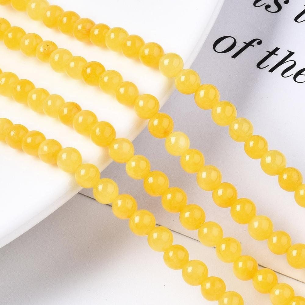 Pietre preziose: Jade Zitrone Perlen 4mm, 1 Strang – Nuovo (secondo la descrizione) da Alpnachstad venduto da perlengaby 1