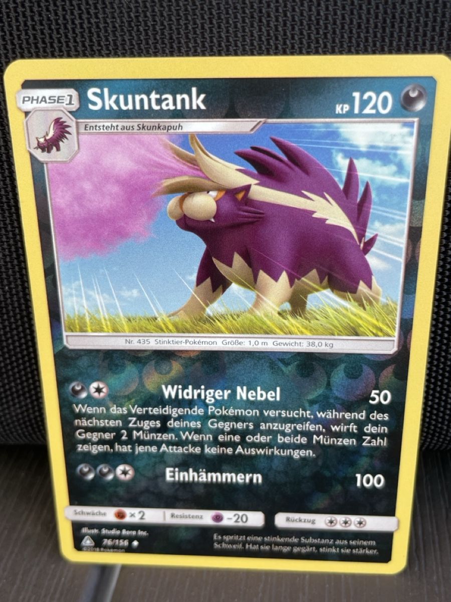 Pokémon Carte collezionabili: Skuntank reverse 76/156 – Usato da Hugelshofen venduto da Suimosa