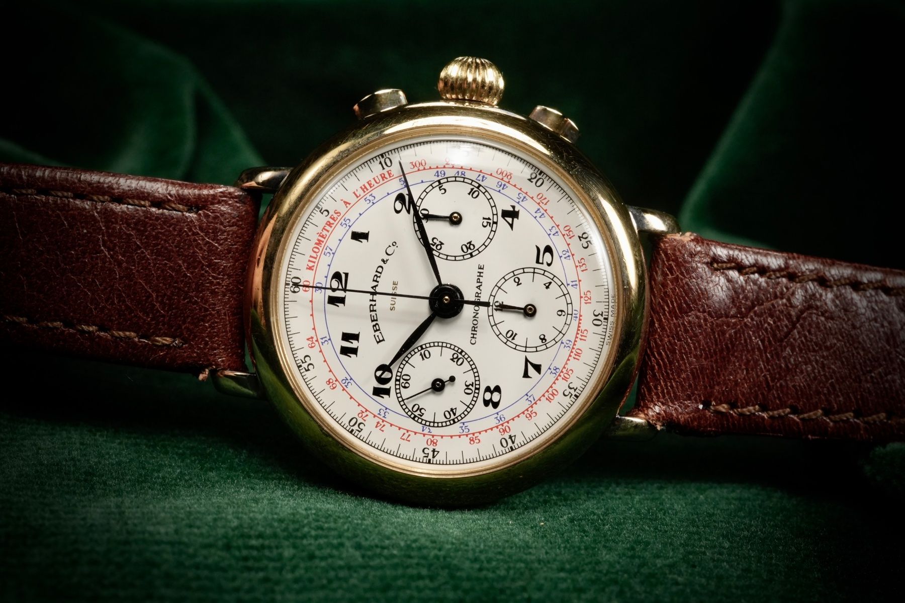 Eberhard & Co. Orologi: Eberhard - Replica Ref.36008 Sterling Silver 925 Gold Plated – Usato da Morcote venduto da chronoservice