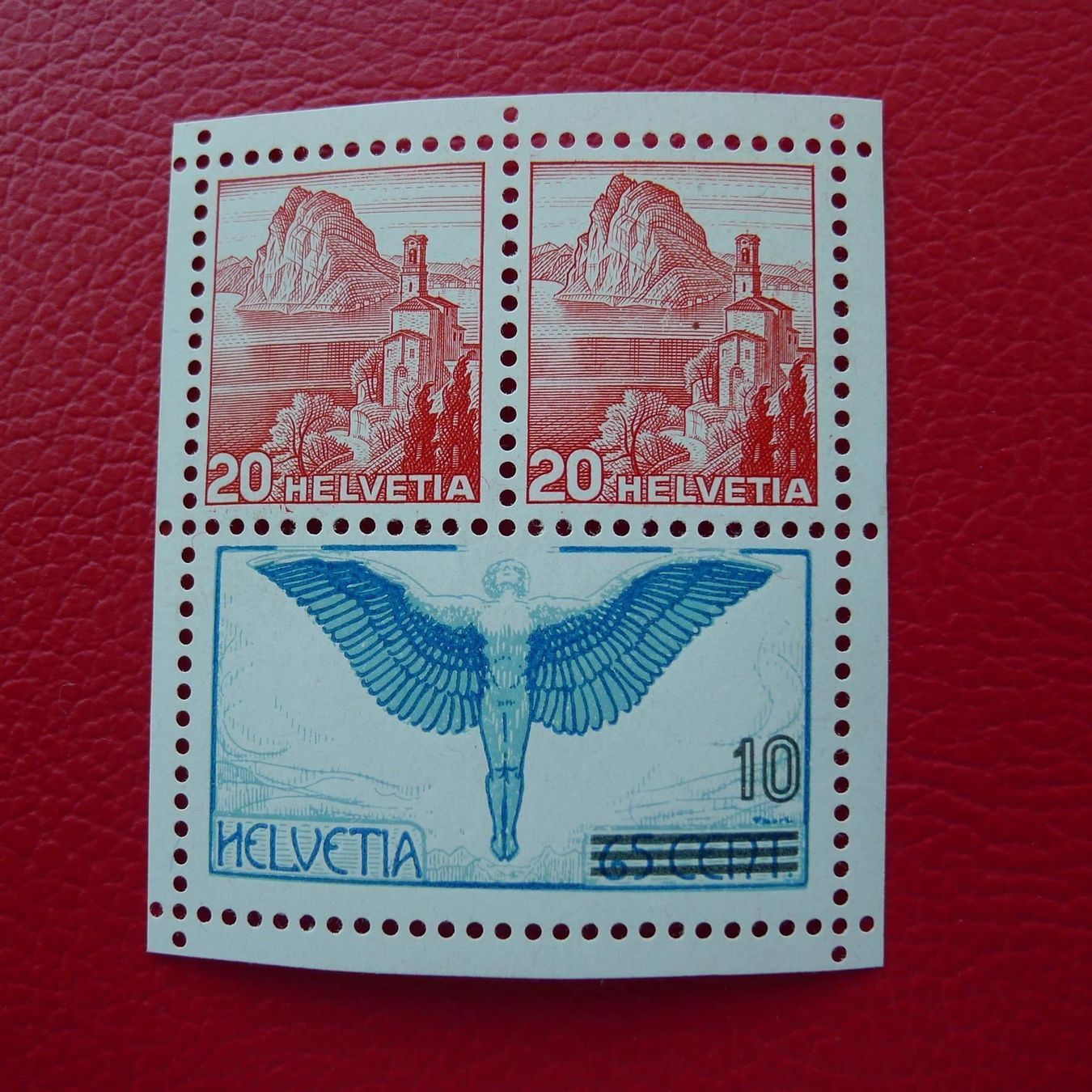 Tous les timbres: 1938: W11, ** postfrischer AUSSCHNITT, Kat: 70.-+ – D'occasion à Sursee par Luzernerraute