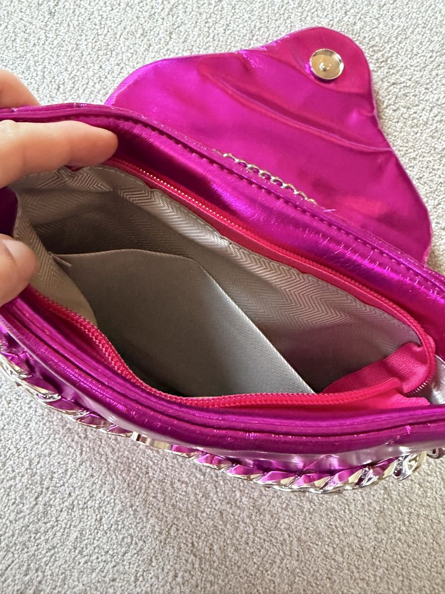 Borse: Schultertasche, Abendtasche, pink, silber – Nuovo (secondo la descrizione) da Zollikon venduto da into-the-west 2
