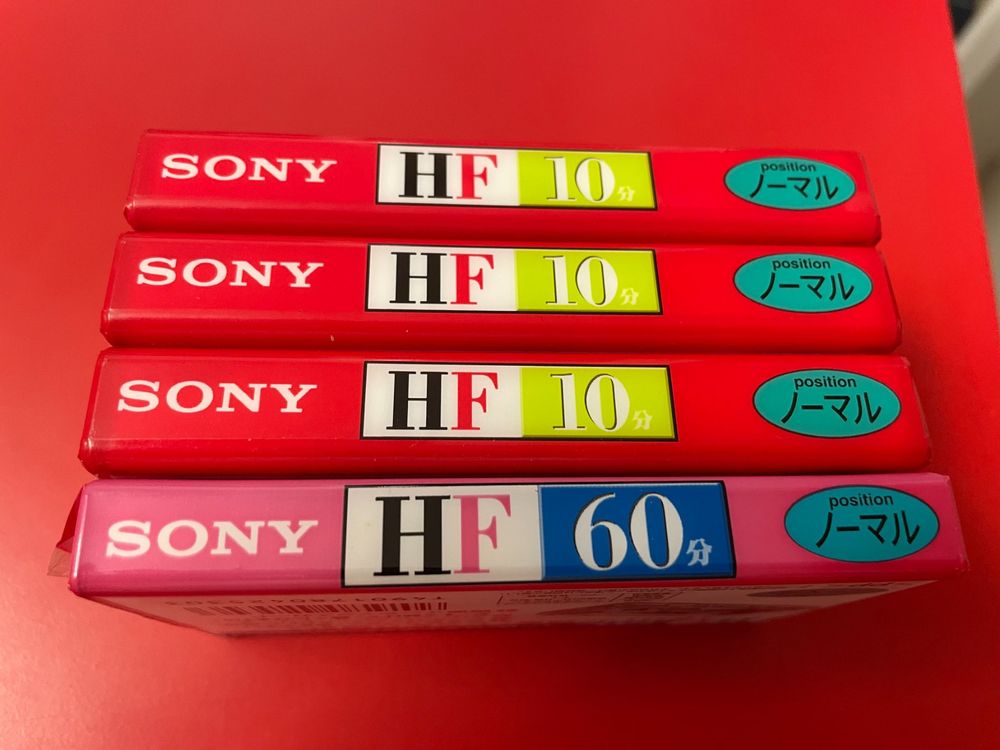 4 x SONY HF 10 und HF 60 Type I Normal Audio Kassetten (Neu und
