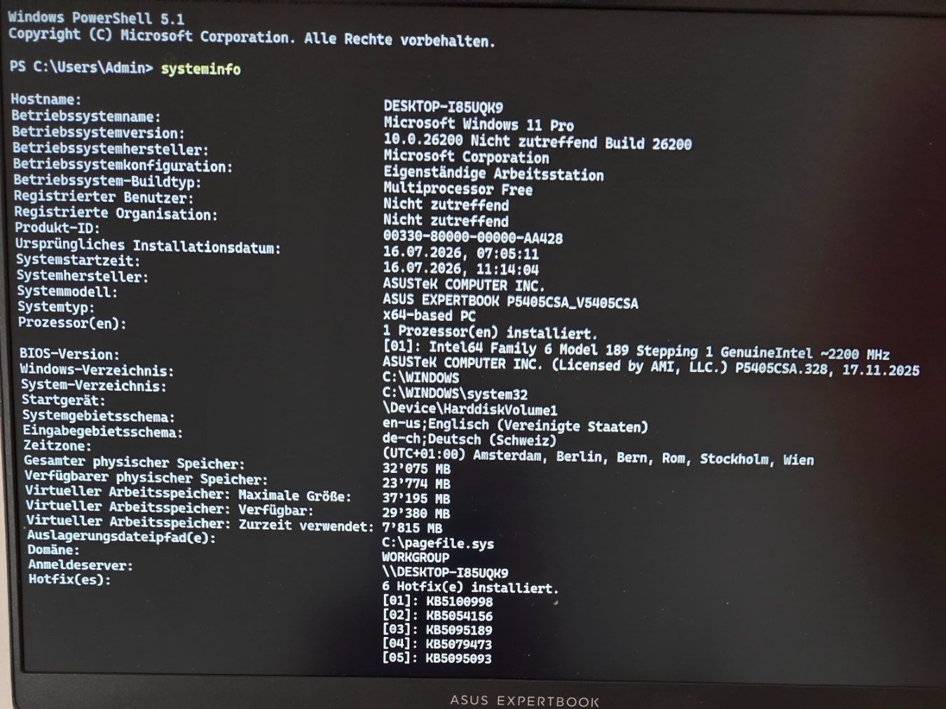 Asus Notebooks: ASUS Expertbook P5 – Gebraucht aus Kreuzlingen von digisurfer 1