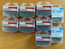 Sortiment kleine Nägel, original verpackt