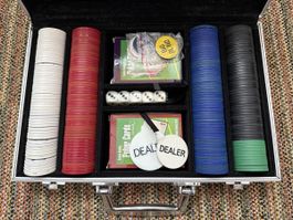 Poker-Set Koffer mit Zubehör