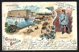 Litho Berlin, Express-Briefbote, Pferdeb