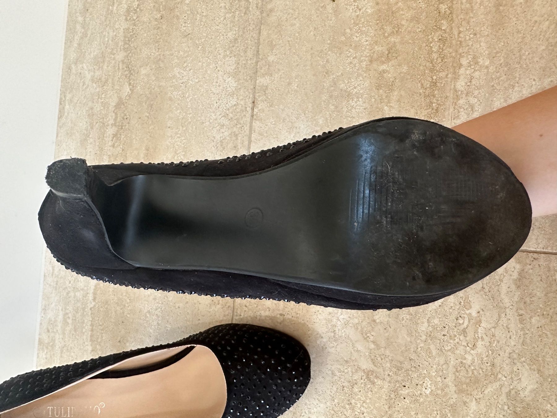 Scarpe da donna: Schwarze High Heels mit Glitzersteinen – Usato da Thalwil venduto da ViviFu 4