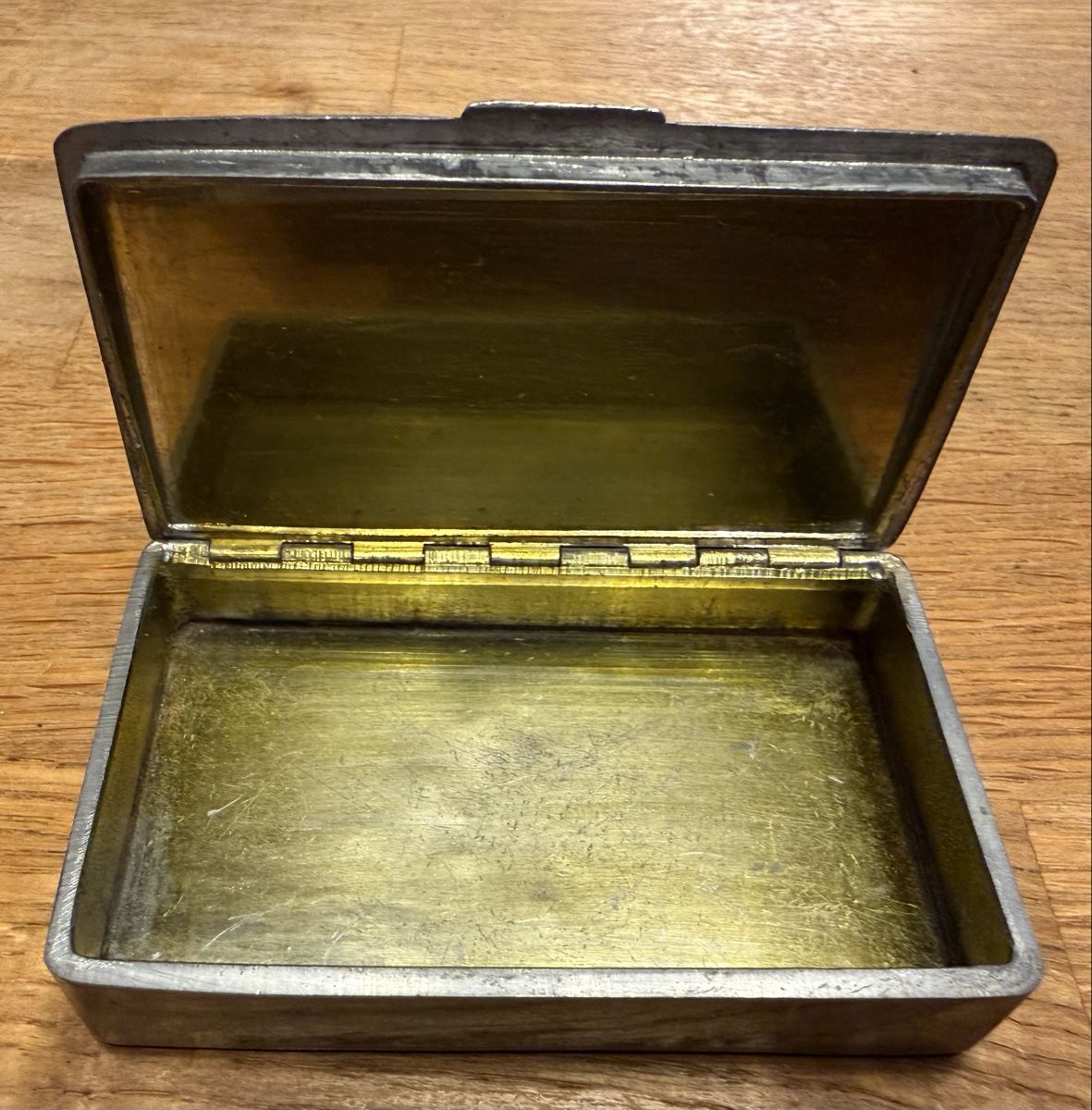 Tabacchi: Antike Zinnbox Tabakdose mit – Usato da Goldach venduto da Messerguru 3